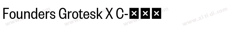 Founders Grotesk X C字体转换